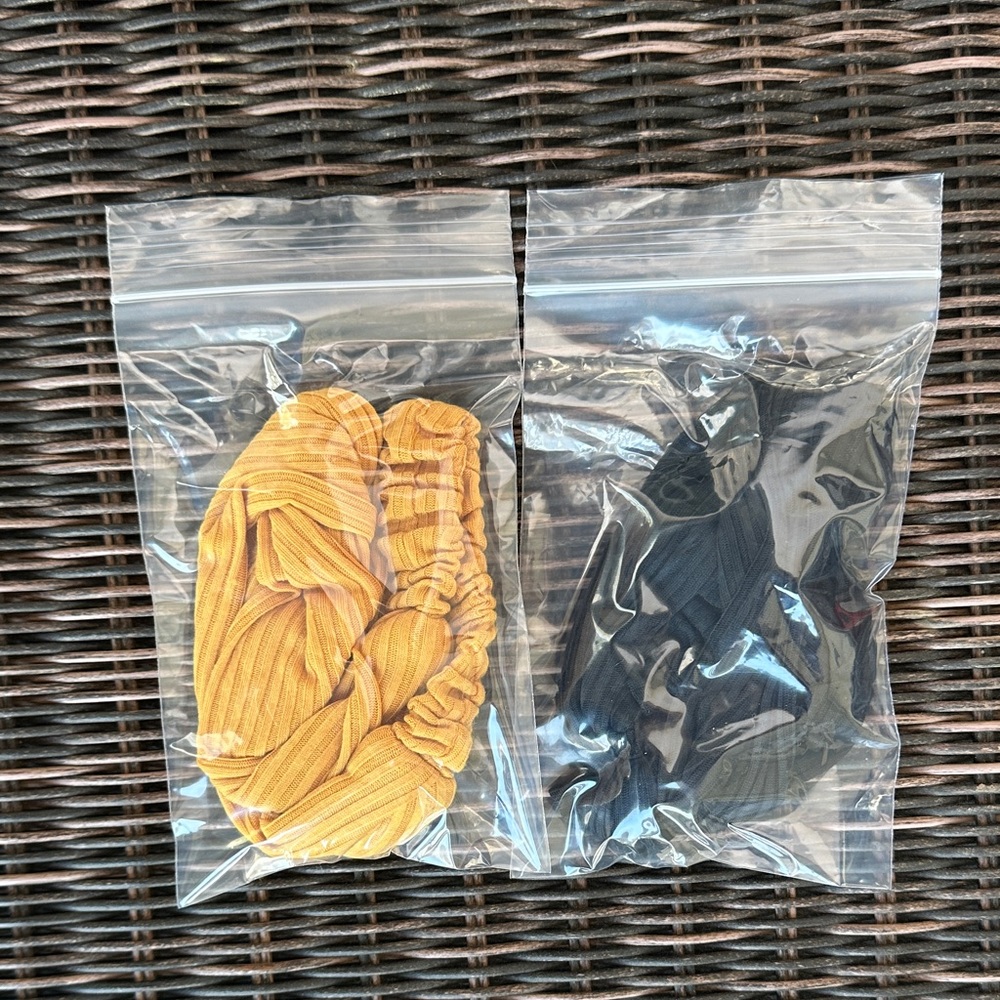 Set of 2 Yellow and Black Headbands